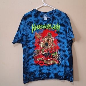 Nekrogoblikon Blue Tie Dye Tshirt